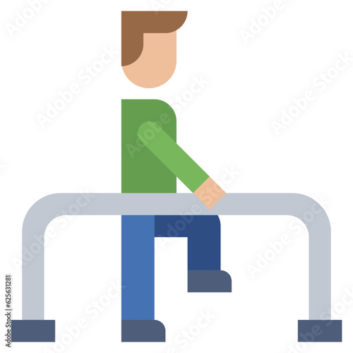 physiotherapy line icon,linear,outline,graphic,illustration