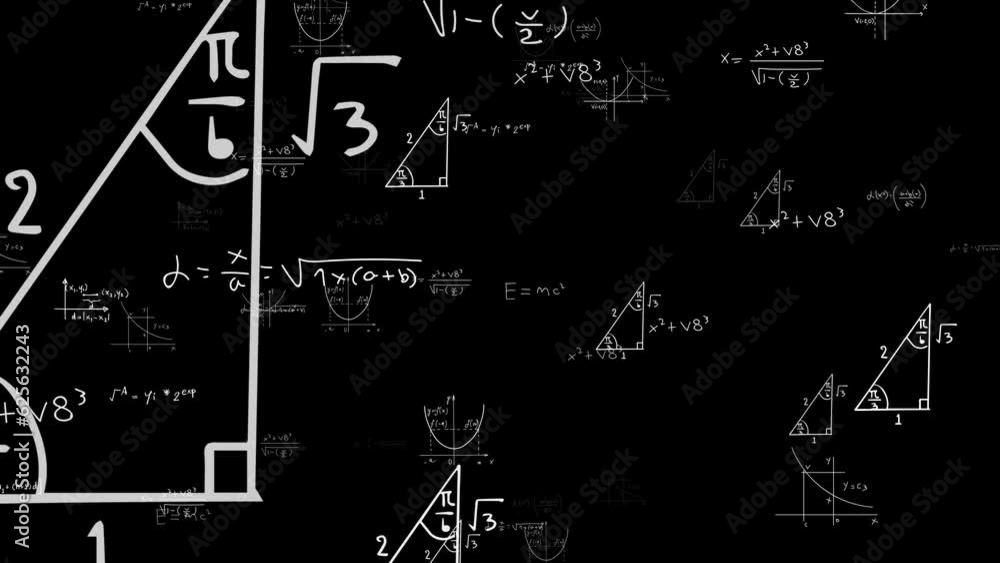 4k alpha channel math theory formulas, mathematics calculations ,algebra and geometry science education concept animation 4k alpha channel math theory formulas, mathematics calculations ,algebra and geometry science education concept animation
