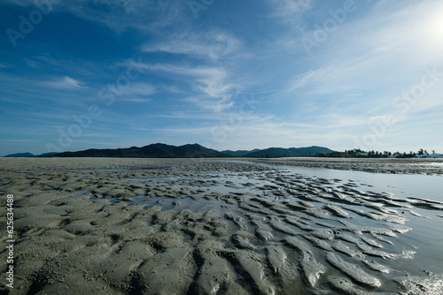 landscape with trace of water 