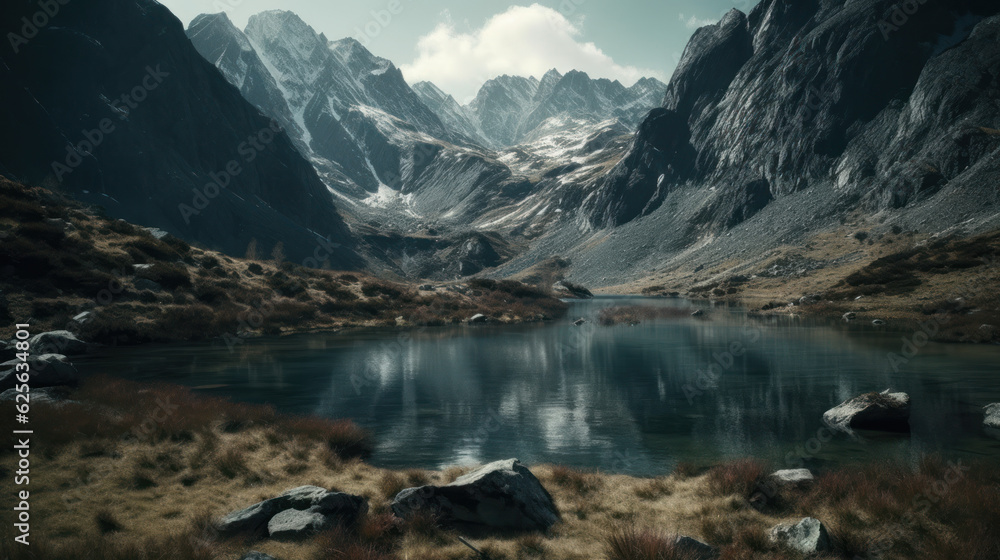 Obraz premium Mountains lake