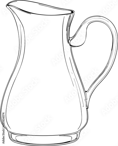 sketch of a jug