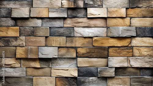 Stripe stone wall pattern  texture