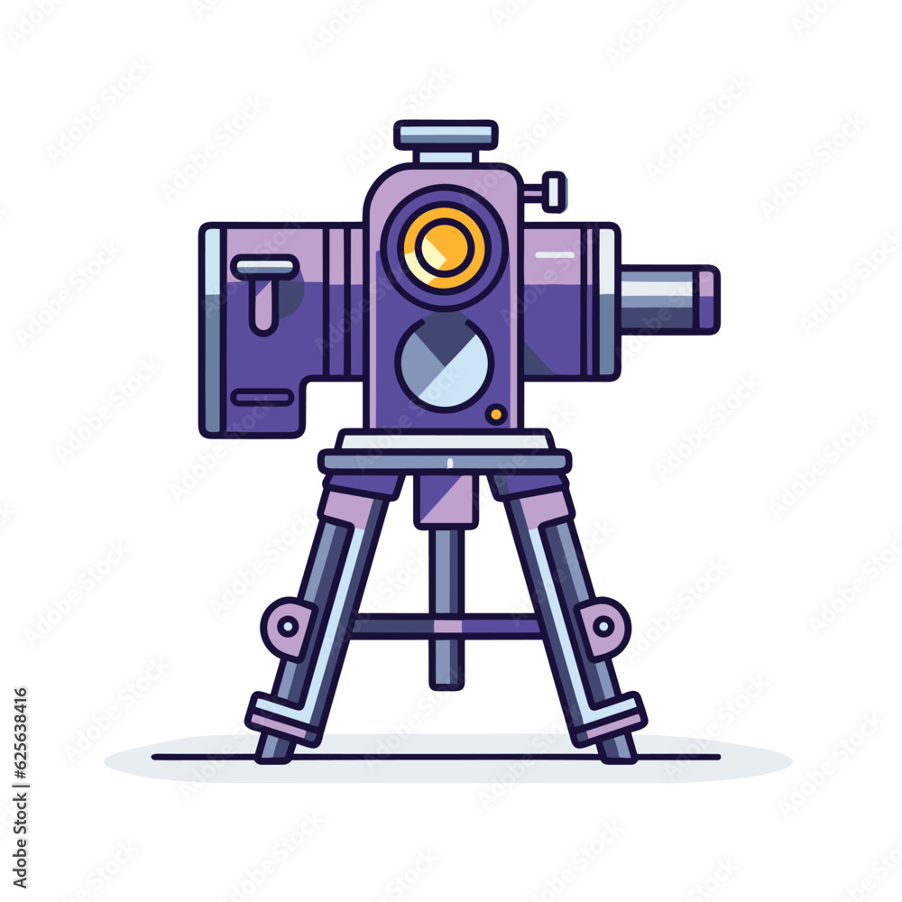 Vector of a camera on a tripod ready for capturing stunning flat lay images Vector of a camera on a tripod ready for capturing stunning flat lay images