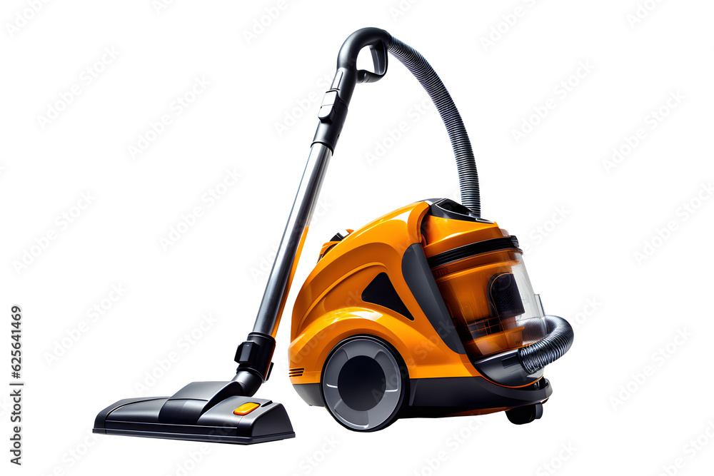 Vacuum cleaner on a transparent background. png file. Generative AI Vacuum cleaner on a transparent background. png file. Generative AI
