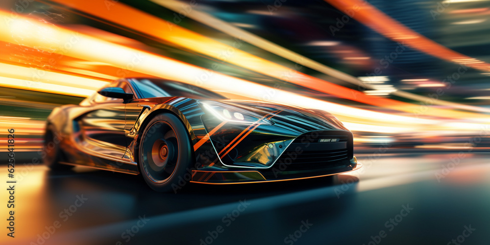 Speeding Vehicle Captured in Dynamic Frogs-Eye Perspective Speedshot AI generated Speeding Vehicle Captured in Dynamic Frogs-Eye Perspective Speedshot AI generated