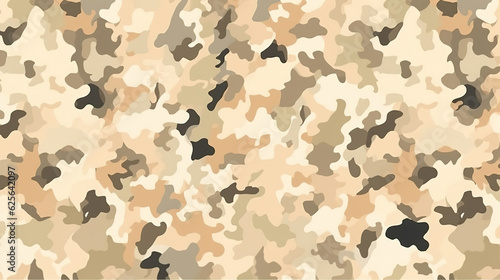 Seamless rough textured military, hunting or paintball camouflage pattern in a dark black and grey night palette. Generative Ai