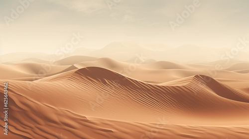 Canvastavla a desert landscape with grains of sand, highly detailed textures, warm, monochro