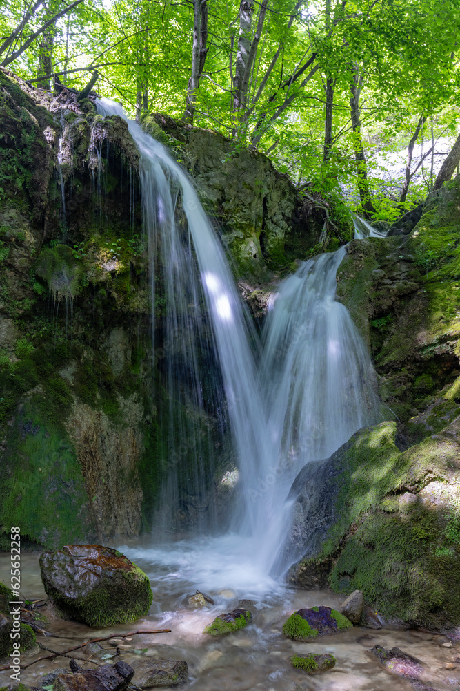 Hajsky waterfall, National Park Slovak Paradise, Slovakia