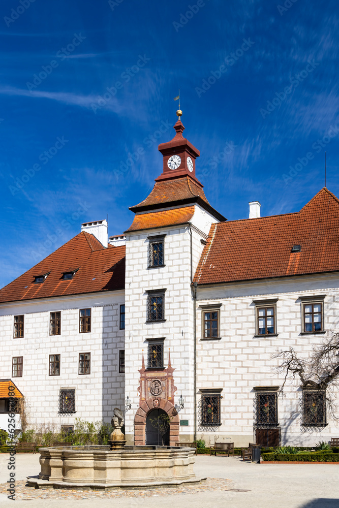 Fototapeta premium Trebon castle and town, Southern Bohemia, Czech Republic
