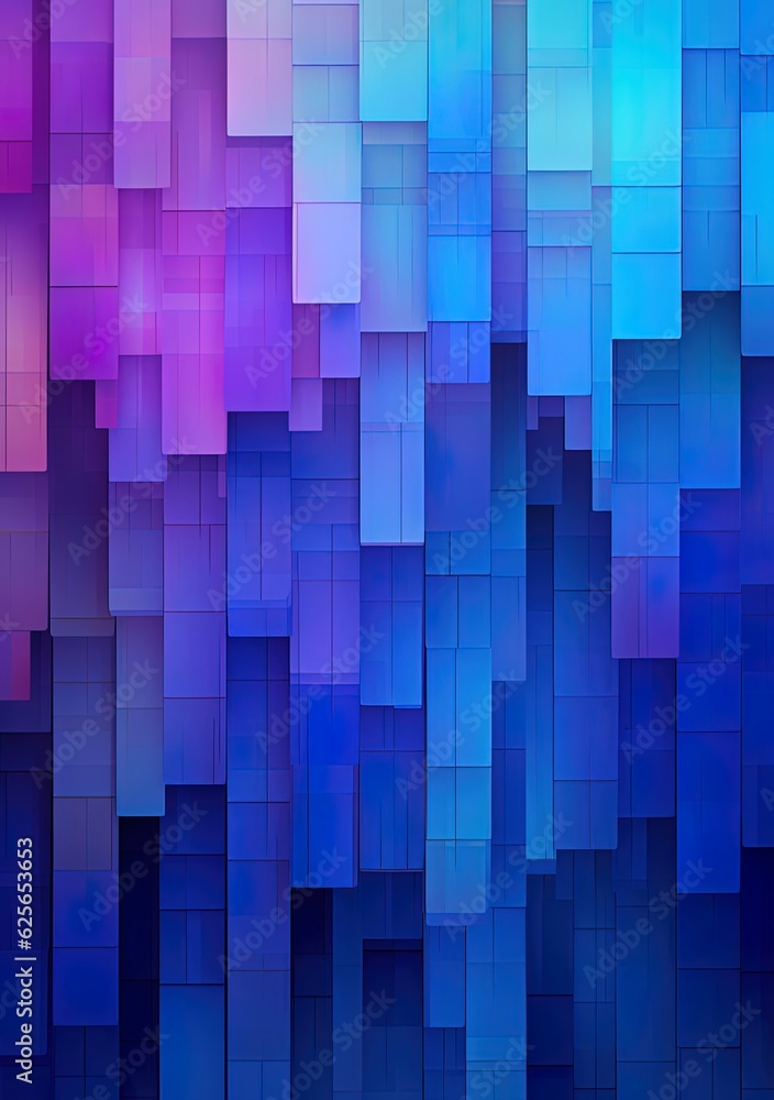 Abstract digital, vibrant pattern with squares, lines, rectangles. Business card. Blue, lime green, violet, purple stripes for a technology glowing pattern. Light texture for science and research. Abstract digital, vibrant pattern with squares, lines, rectangles. Business card. Blue, lime green, violet, purple stripes for a technology glowing pattern. Light texture for science and research.