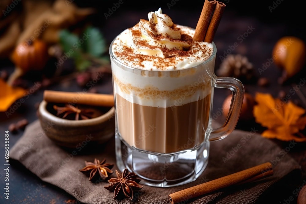 Pumpkin latte, generative ai Pumpkin latte, generative ai