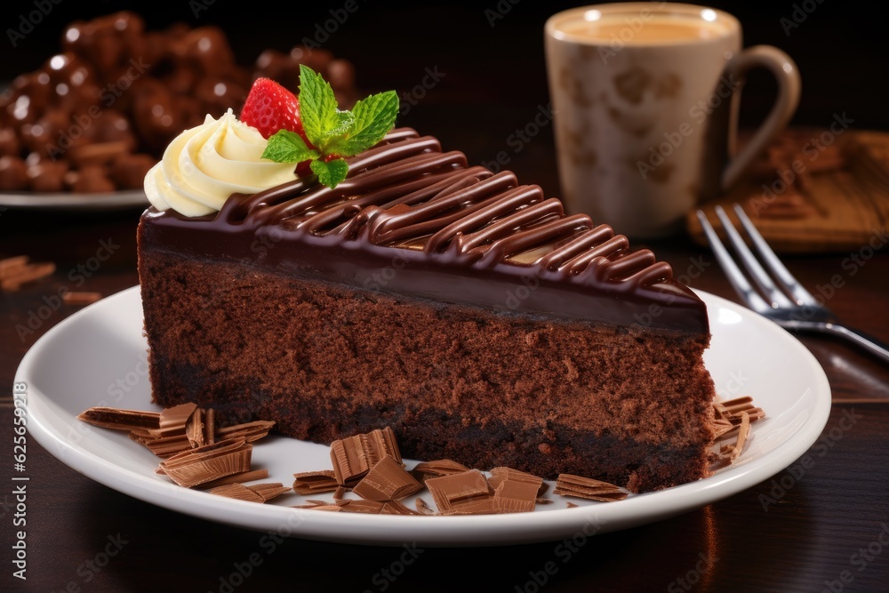 piece of chocolate cake piece of chocolate cake