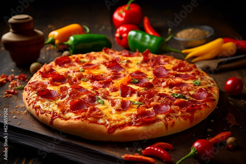 pizza with vegetables