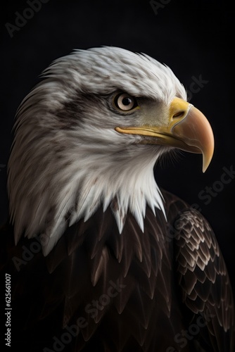 Majestic Skies - Ultra-realistic American Bald Eagle Portrait AI Generated