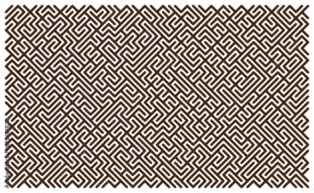 Geometric maze pattern, Illustration for fabric, wallpaper, and decorative background