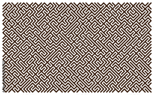 Geometric maze pattern, Illustration for fabric, wallpaper, and decorative background