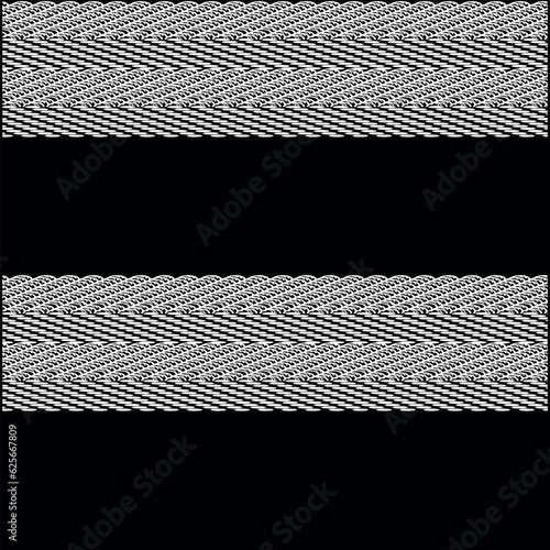 Ethnic lines vector seamless pattern. Tribal striped background, bare lines weave, Mayan, Aztec ornament. spider web striped print texture