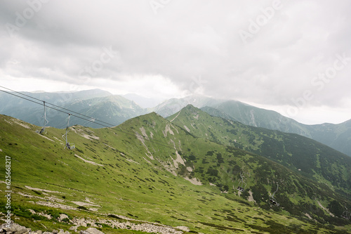 Tatra Mountains seen from the top of Kasprowy wierch. Bounding Poland and Slovakia