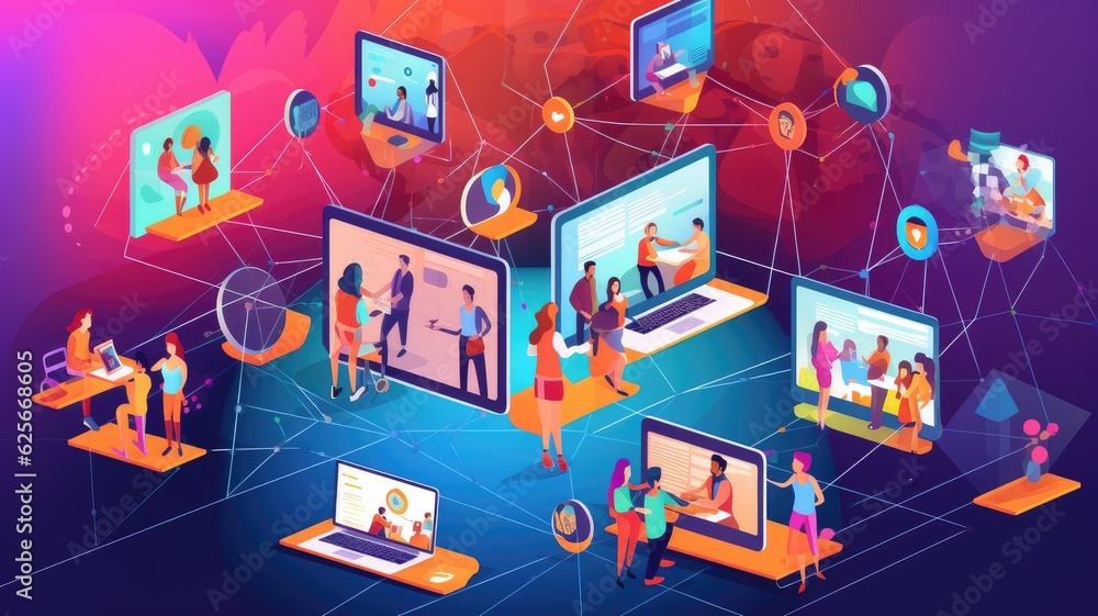 online platforms and tools for virtual networking, such as video conferences or social media platforms. Generative AI online platforms and tools for virtual networking, such as video conferences or social media platforms. Generative AI