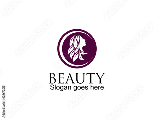 Woman hair salon with interesting colors logo design Premium Vector. part 2