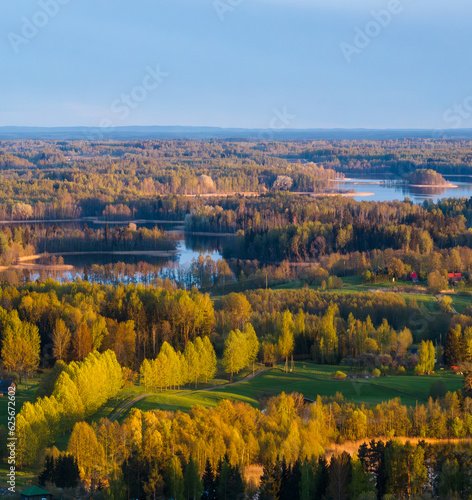 Next to Ota (Ots) and Dridzis lake.Landscape, Latvia, in the countryside of Lagale.