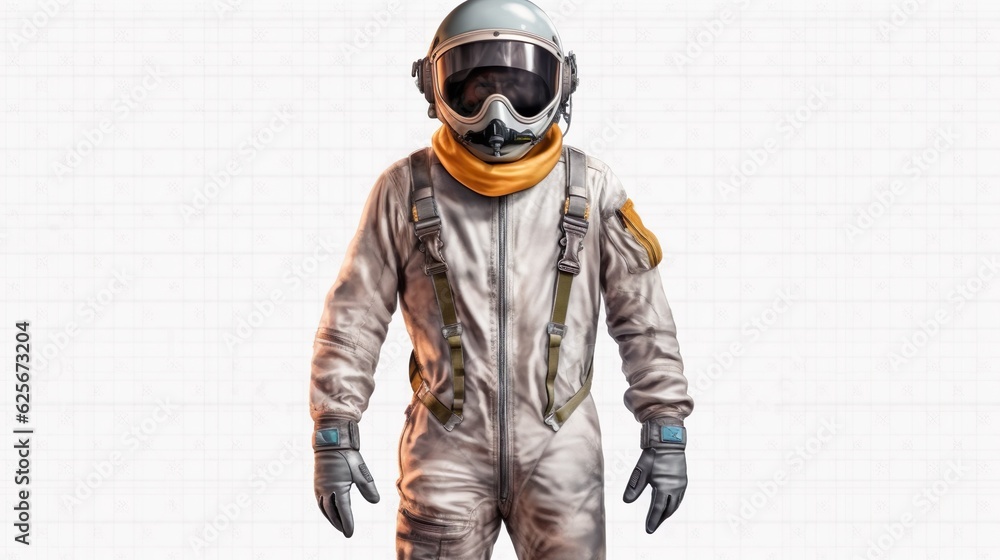 clothing pilot set military workers uniform isolated on white background clothing pilot set military workers uniform isolated on white background