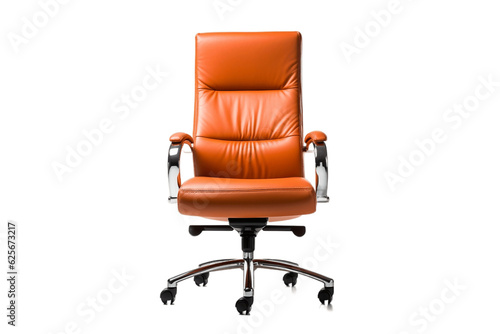 Office Chair Isolated on Transparent Background. AI