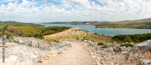 The Wall of Oštrica (Bedem Grebastica) grebastica in the state of Šibenik-Knin Croatia photo