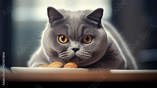 Cute cat eating cat food © didiksaputra
