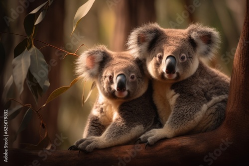 Cuddly Koalas - AI Generated