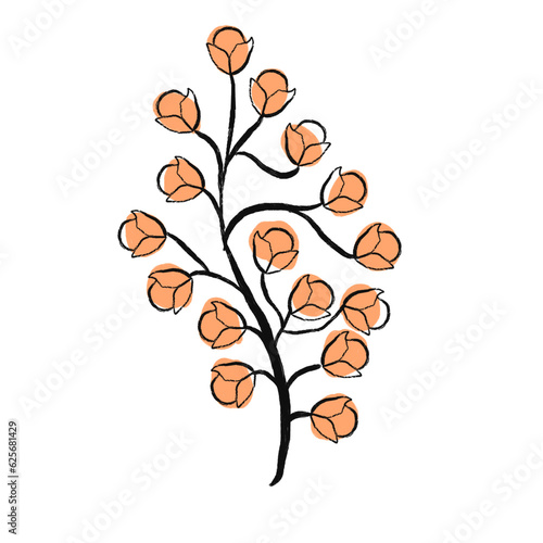 Flower sticker note