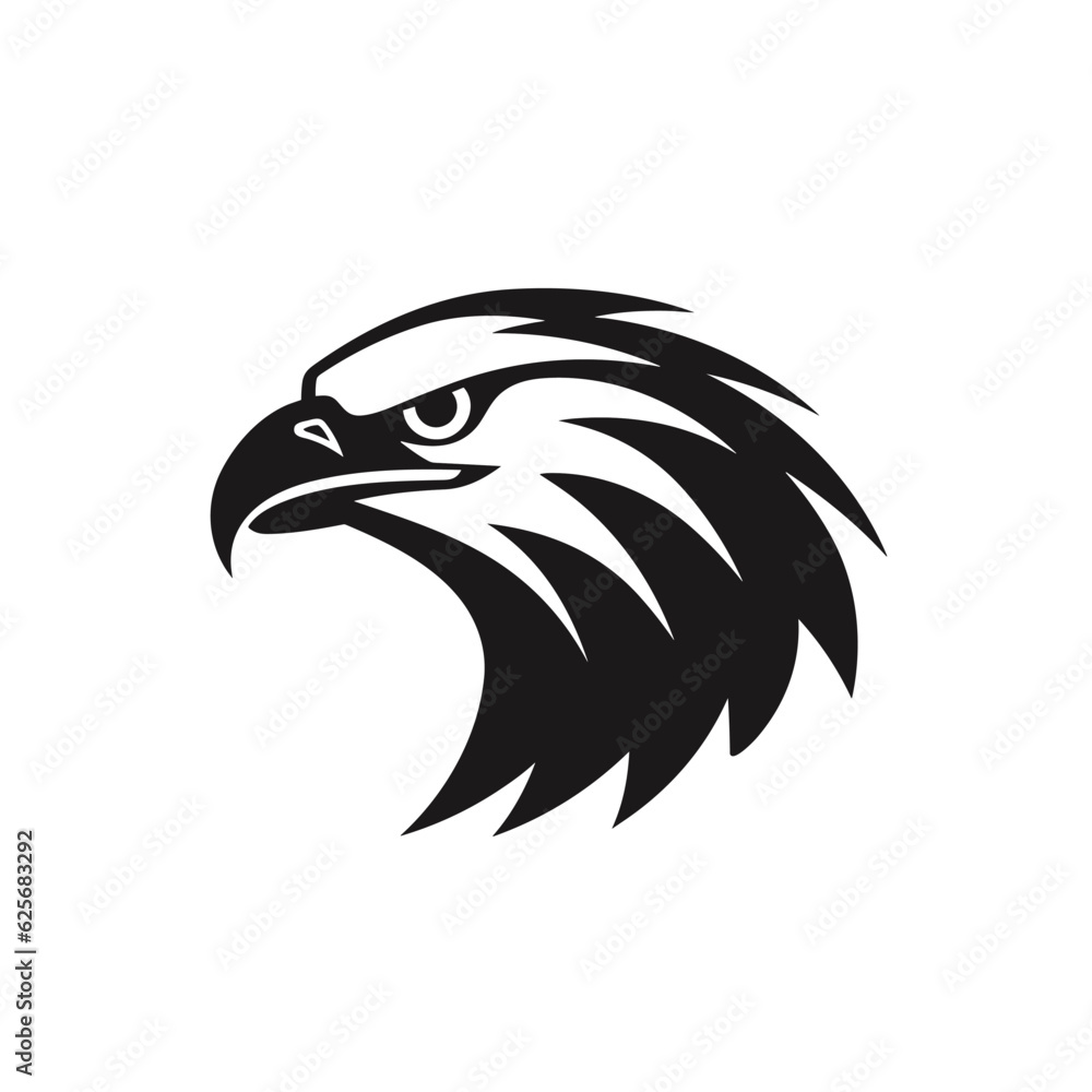 Fototapeta premium Eagle logo, eagle icon, eagle head, vector 