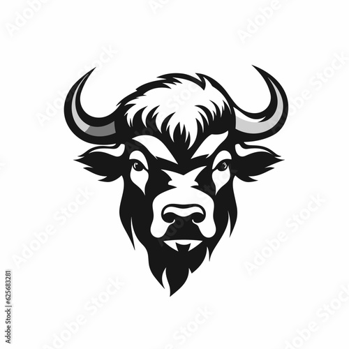 Buffalo logo, buffalo icon, buffalo head, vector