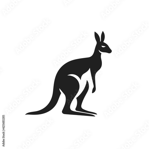 Kangaroo logo, kangaroo icon, kangaroo head, vector