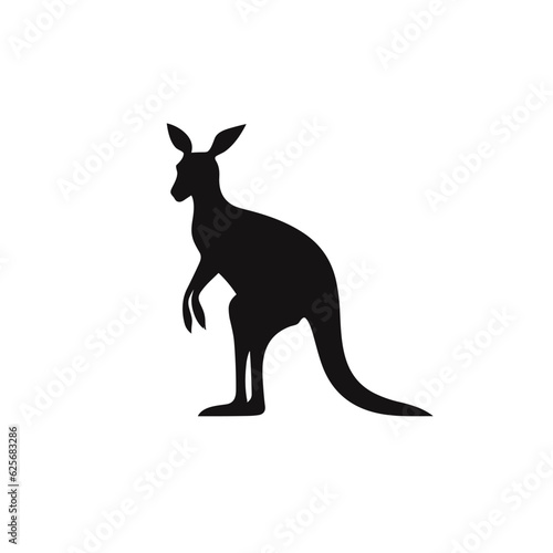 Kangaroo logo, kangaroo icon, kangaroo head, vector