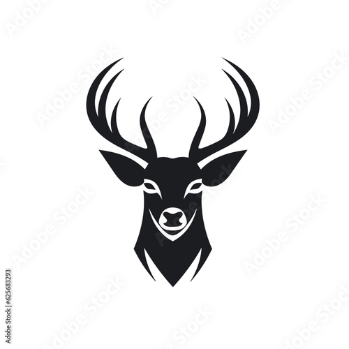 Deer logo, deer icon, deer head, vector © Stitch