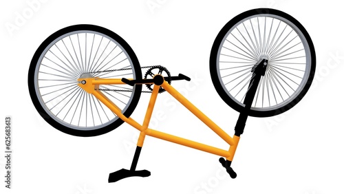 Mountain bike used for cycling on trails