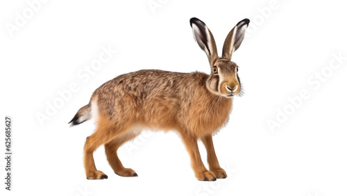 Hare isolated on transparent background
