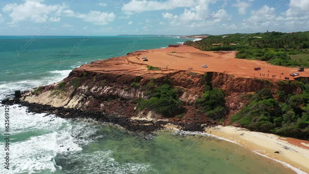 Chapadão na Praia da Pipa Visto de Cima com Drone - Rio Grande do Norte - Brasil