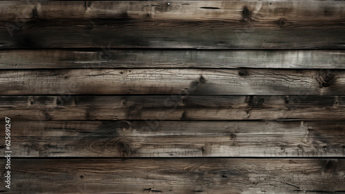 Contemporary rustic oak planks wall with gray tonal texture, AI generated