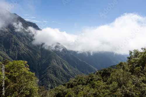 Wallpaper Mural Landscape around the famous death road, the "Camino de la Muerte", in the Bolivian Andes near La Paz - traveling and exploring the Yungas Torontodigital.ca