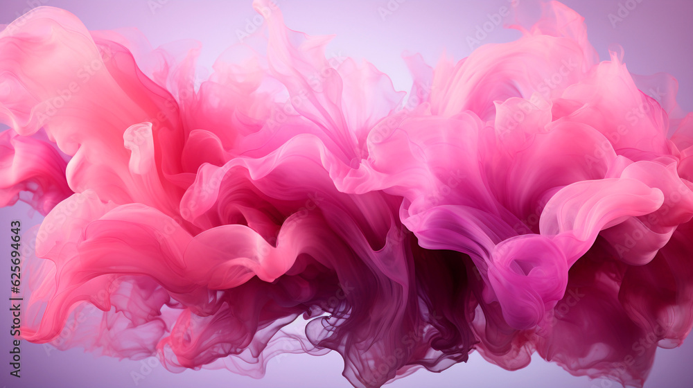colored smoke  clouds abstract background. Generative AI