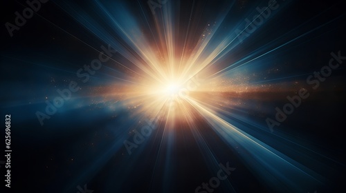 Lens Flare light over Black Background. Easy to add overlay or screen filter over Photos Generative AI