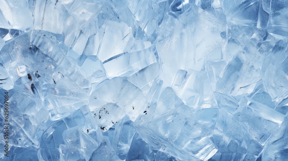 Transparent ice crystals texture cracked background Generative AI Transparent ice crystals texture cracked background Generative AI