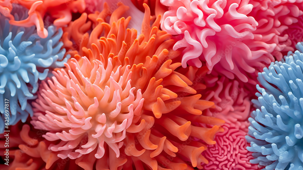 a close-up of a vibrant coral
