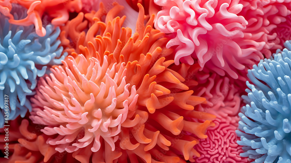 a close-up of a vibrant coral a close-up of a vibrant coral
