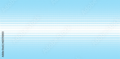 Halftone pattern with rhombuses and stars. Abstract geometric gradient background. Vector illustration,