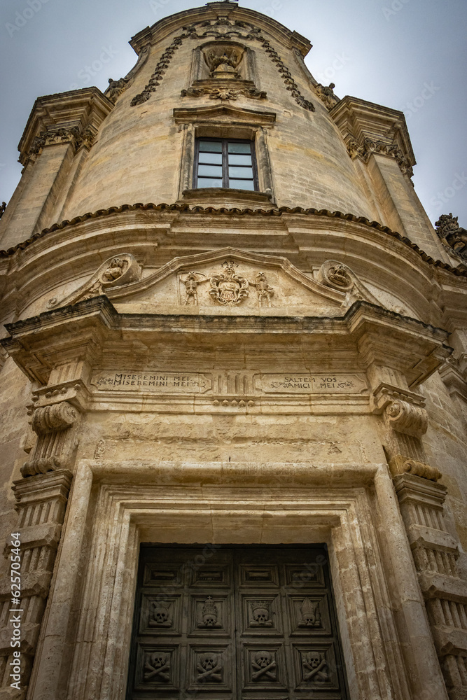 old church in matera, basilicata, sassi di matera, italy, world heritage