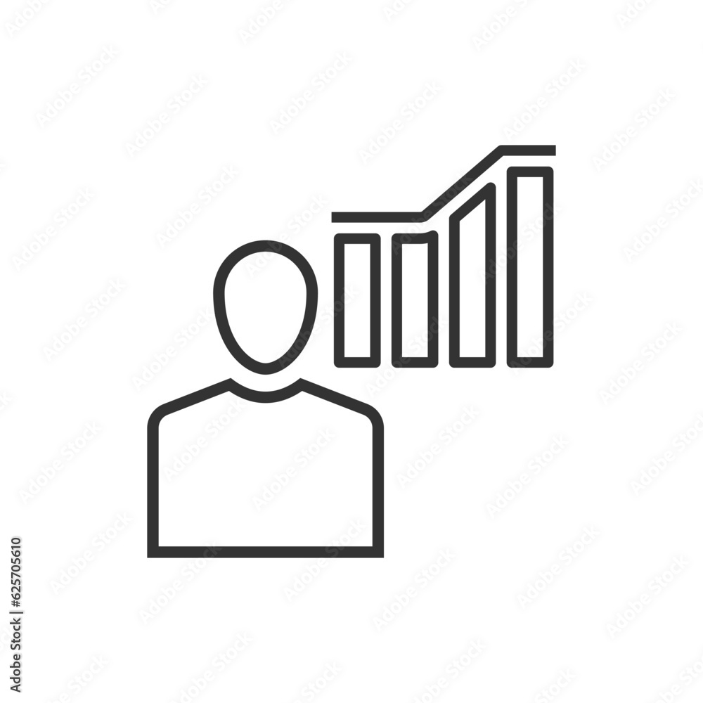 business performance icon - business presentation icon business performance icon - business presentation icon