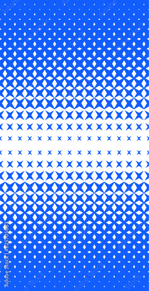 Halftone pattern with rhombuses and stars. Abstract geometric gradient background. Vector illustration, Halftone pattern with rhombuses and stars. Abstract geometric gradient background. Vector illustration,